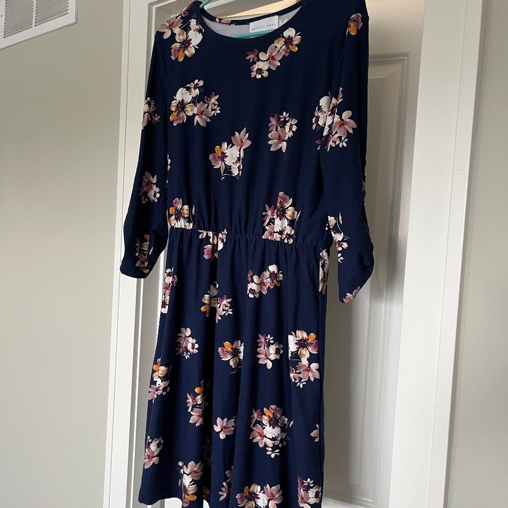 French Grey Murphy Brushed Knit Dress - Medium